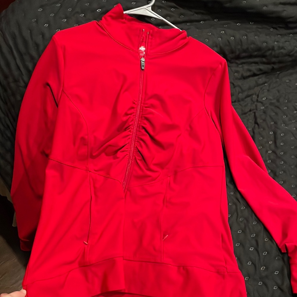 Red women’s active jacket